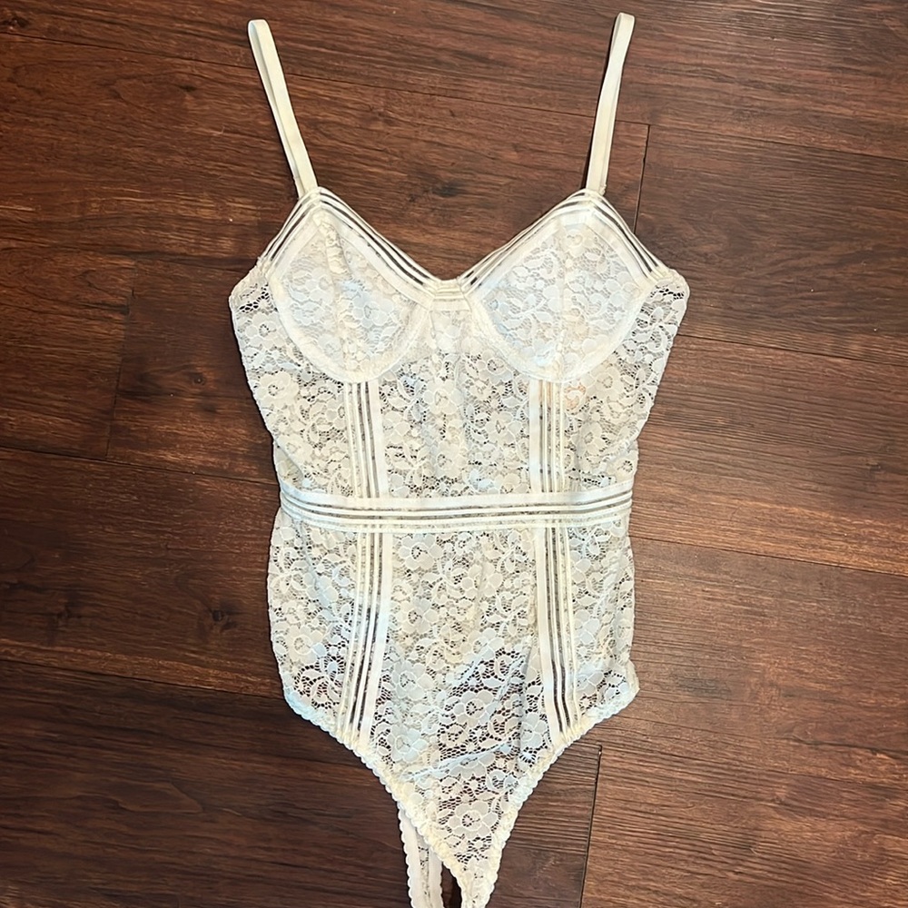 Wild Honey White Lace Bodysuit